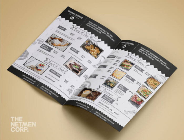 4 Page Menu Design Online - The NetMen Corp