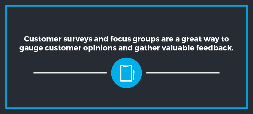 Use customer surveys to gain valuable insight on your website's functionality.