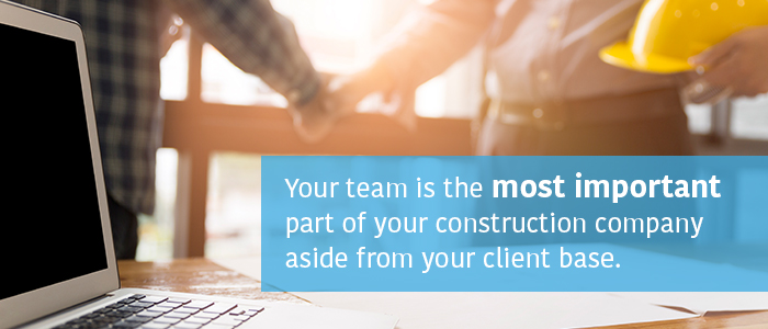 Construction Company Team Most Important Marketing Material