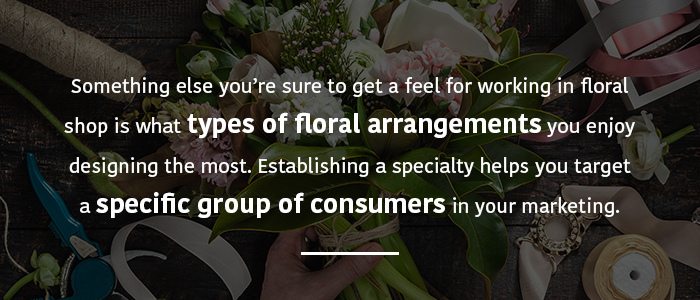 Find your niche as a florist for the most effective marketing.
