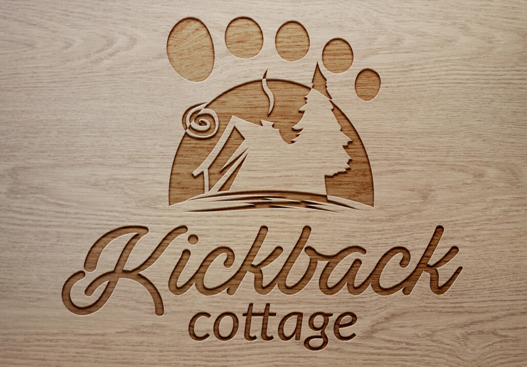 Kickback Cottage Vacation Rental Logo Design