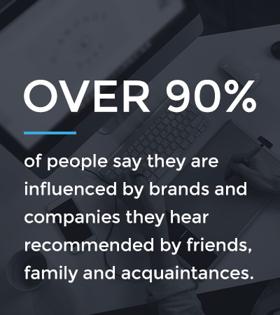 90% influenced by brand