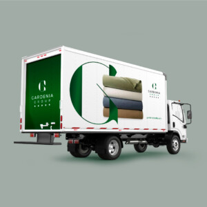Vehicle Wrap Design for Textile Brand