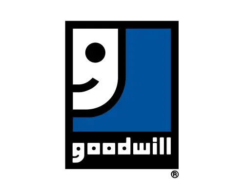 The Goodwill logo has a smiley