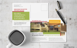Postcard Design for handyman services.